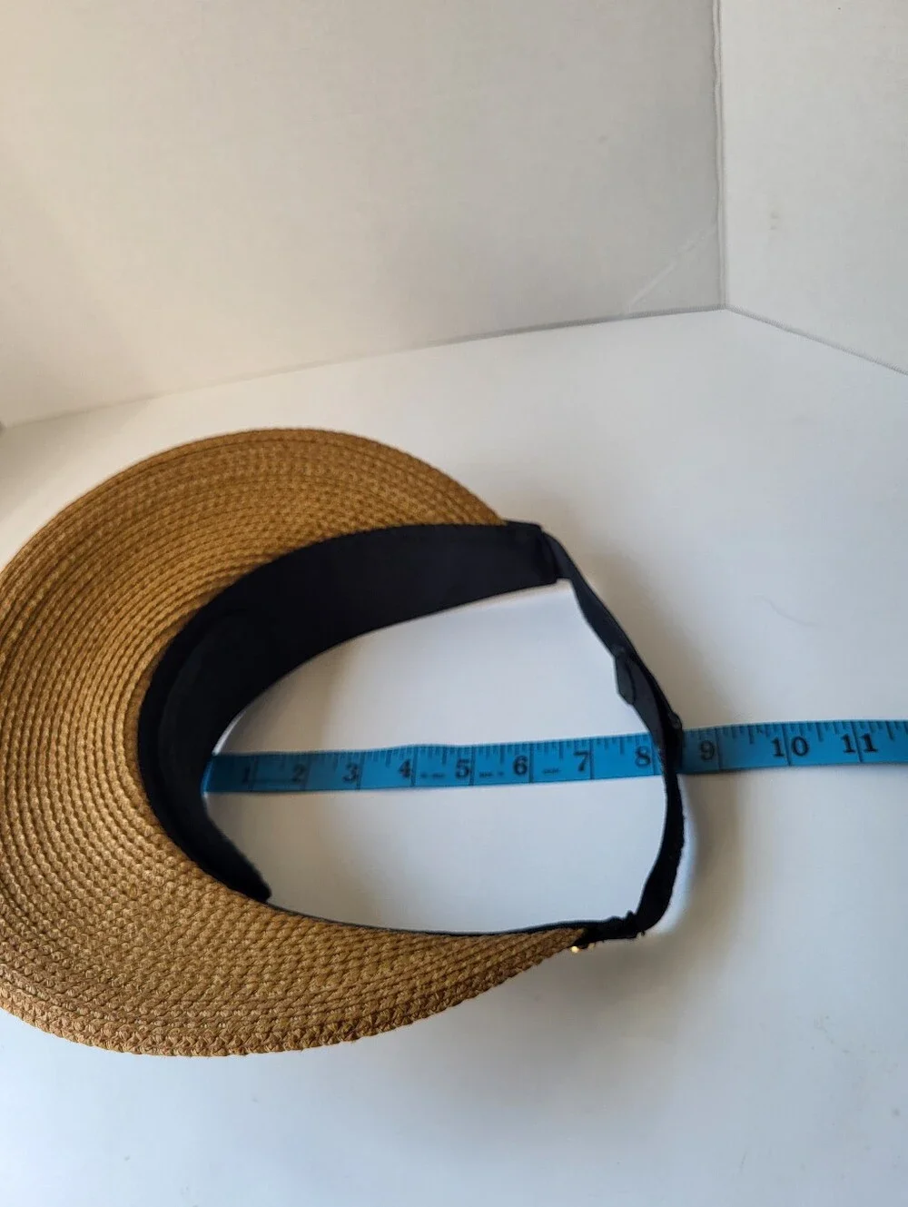 Eric Javits Champ Visor Squishee Straw Sun Visor Hat UPF 50+ Adjustable OS - Picture 13 of 13
